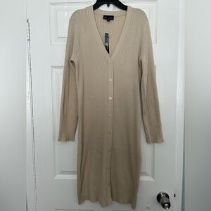 Alison Andrew’s NWT Cream knit cardiagan dress